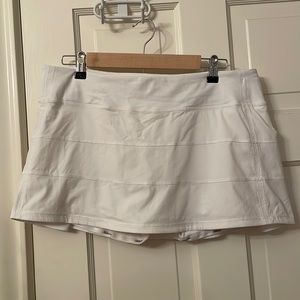 White Lululemon tennis skirt